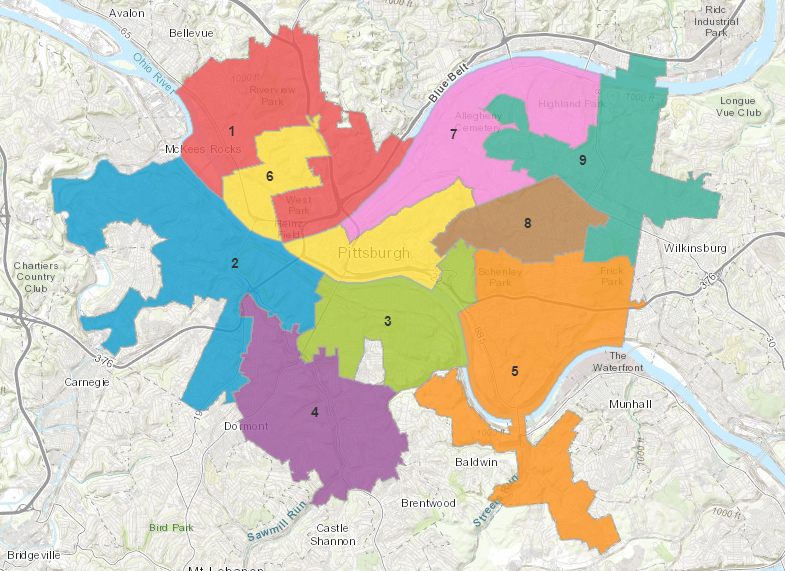 Pittsburgh City Council Districts